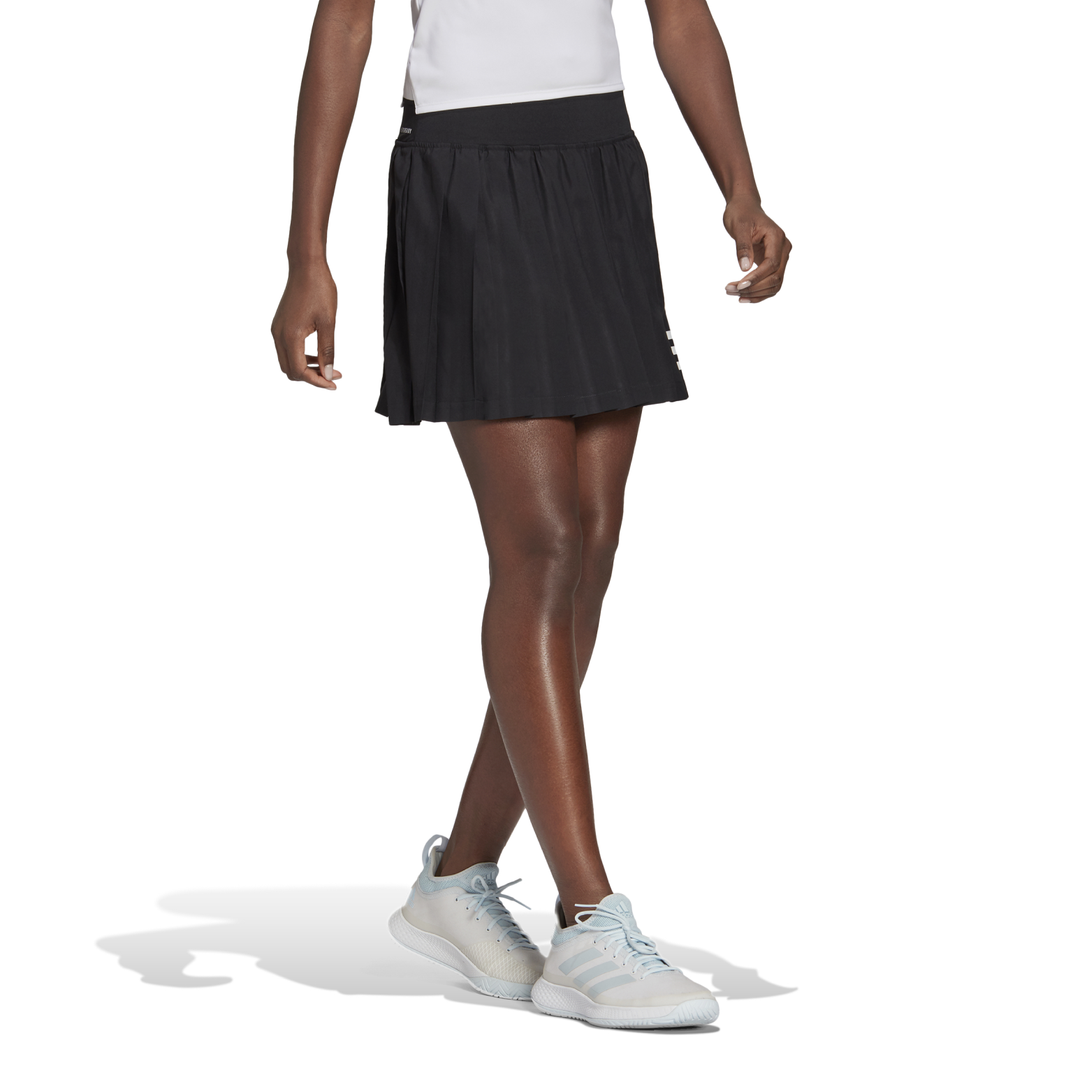 Adidas Womens Club Black Pleat Tennis Skirt