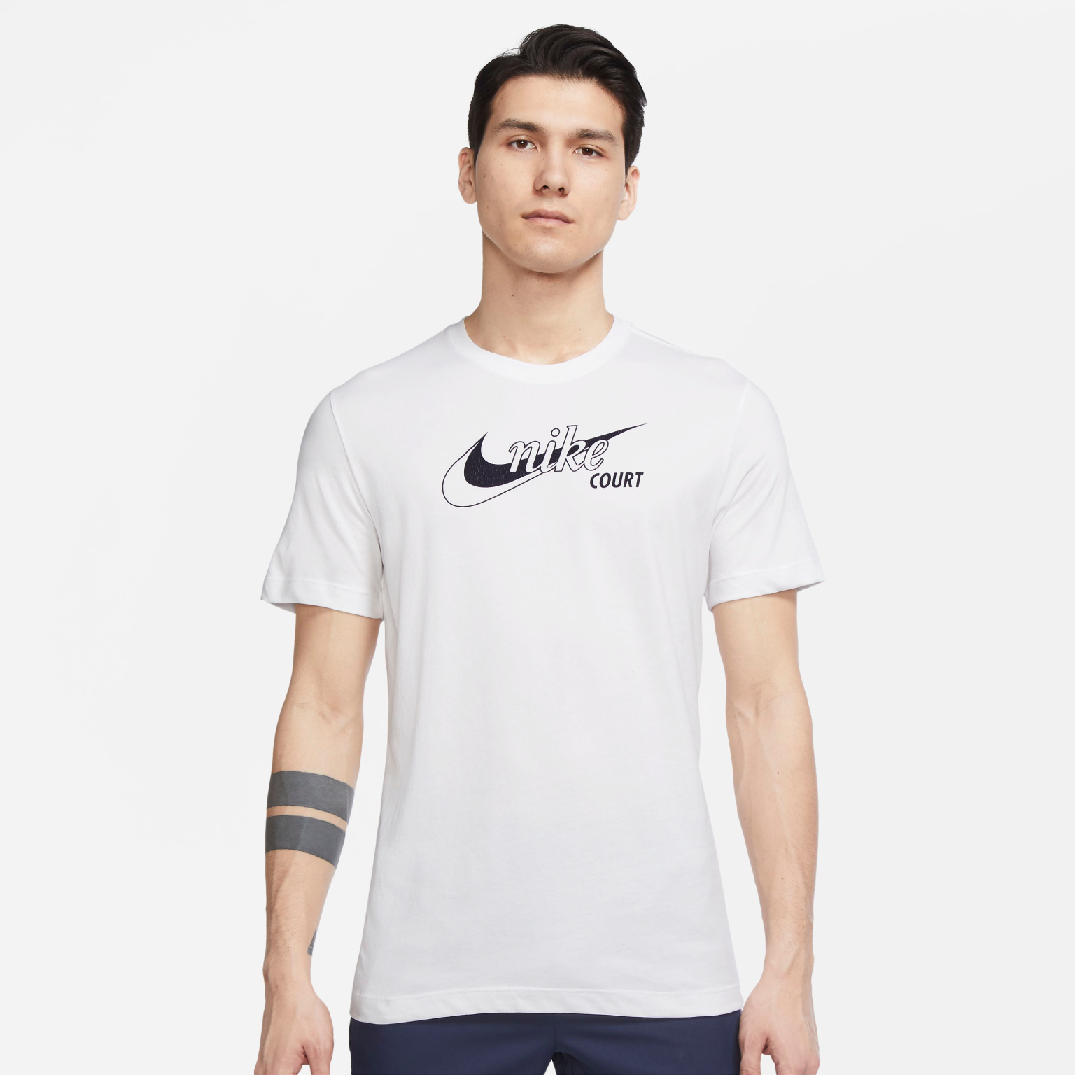 Nike Court Mens Dri-Fit Tee Swoosh Tennis