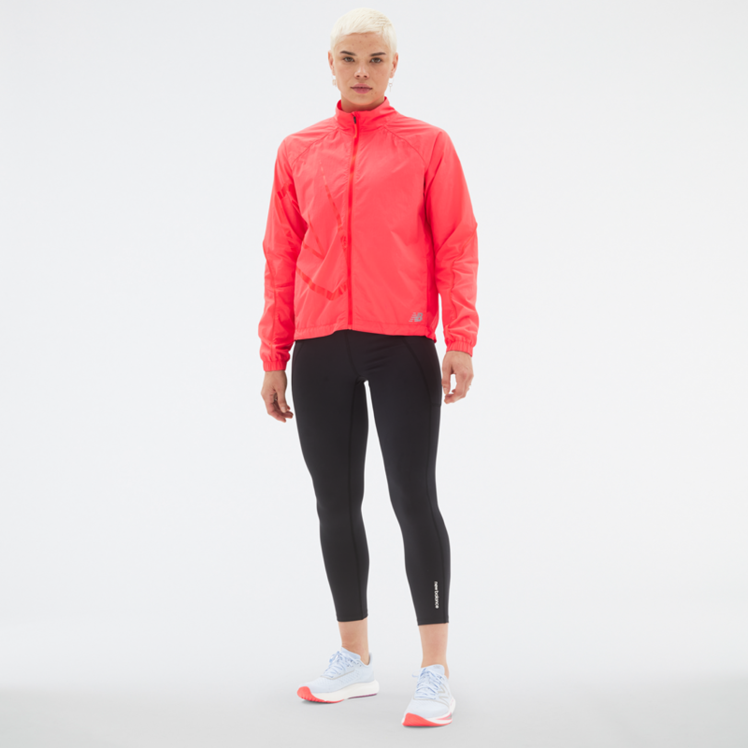 New Balance Womens Printed Impact Run Packable Jacket