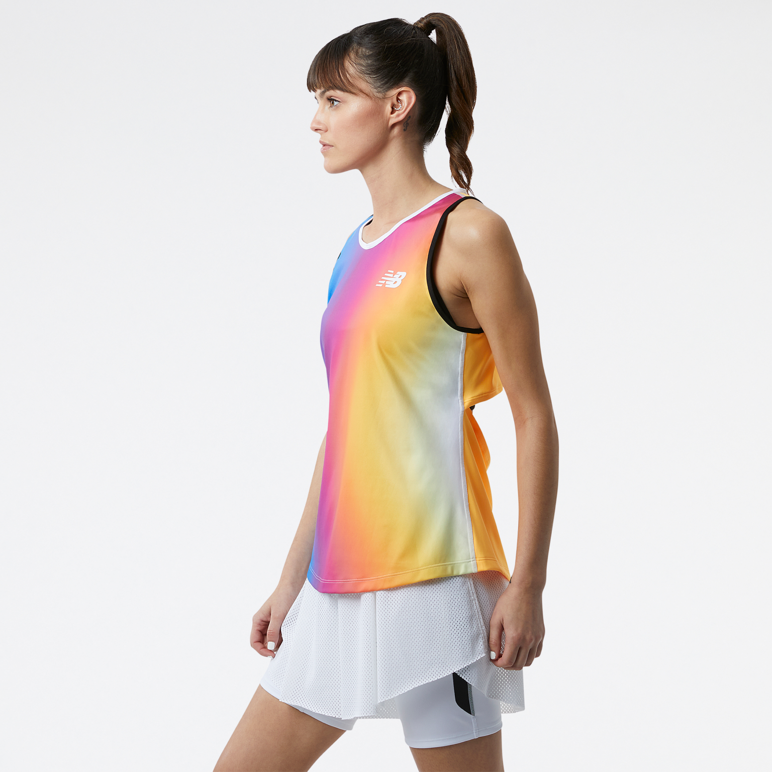 New Balance Printed Tournament V Neck Tank