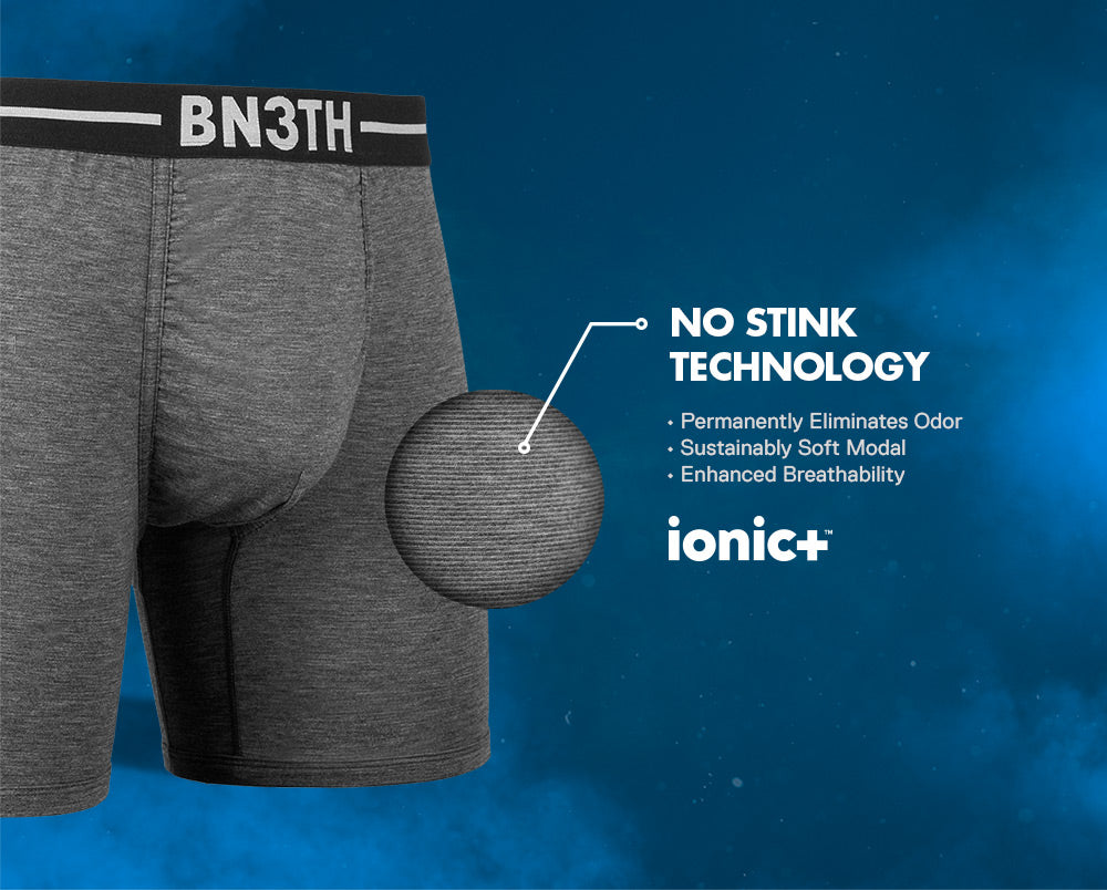 Infinite IONIC+ Anti-Stink Silver technology and ball support mens underwear