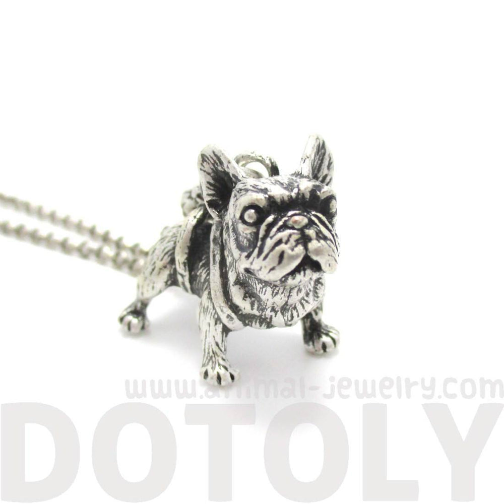 3D French Bulldog Puppy Dog Shaped Pendant Necklace – DOTOLY