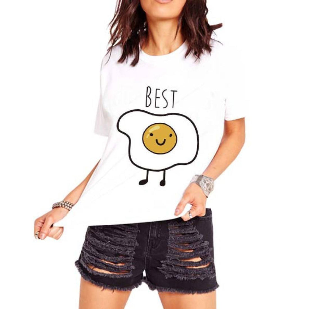 Bacon and Eggs Best Friends T-Shirt Graphic Print Tees | 2 Piece Set ...