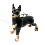 Doberman Pinscher Dog Porcelain Ceramic Animal Pendant Necklace – DOTOLY