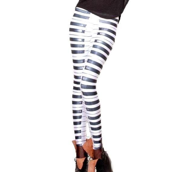 Piano Musical Keys Digital Print Statement Legging Pants for Women – DOTOLY