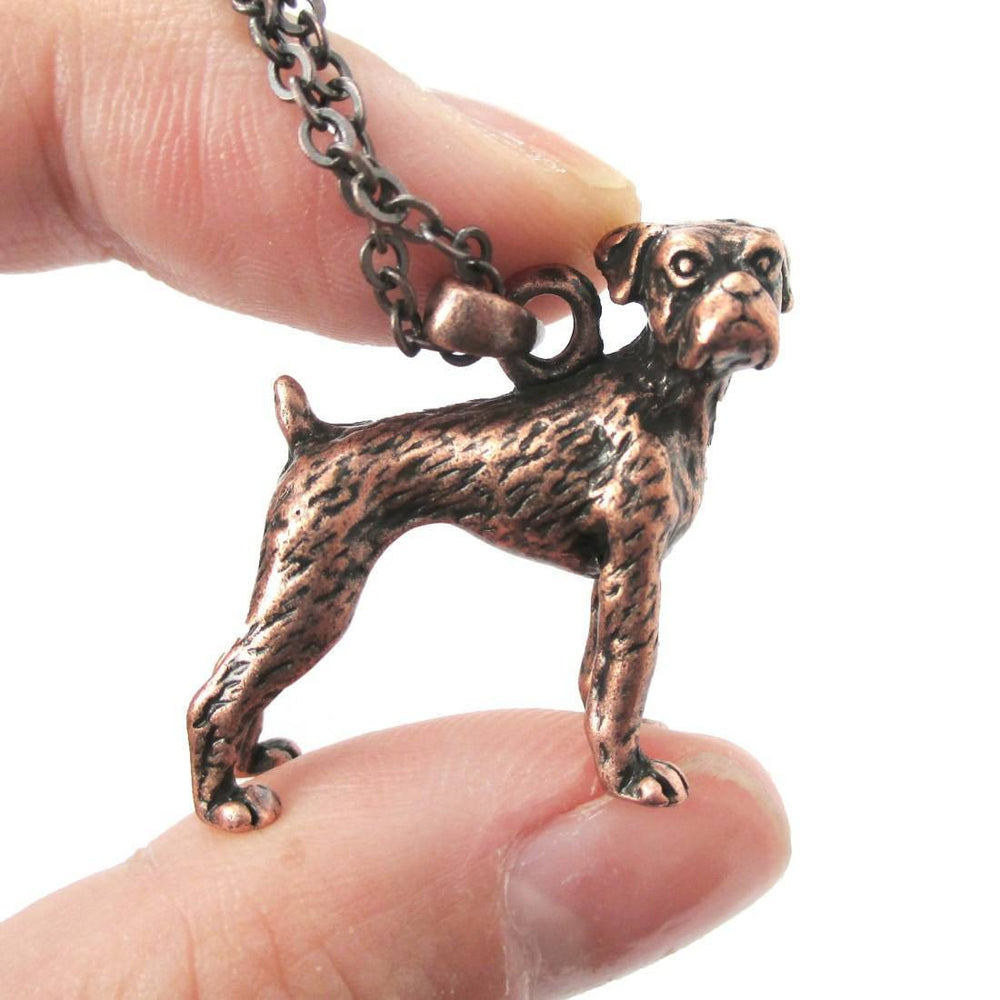 boxer dog pendant