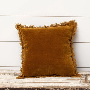 Velvet Rust Pillow - Rustic Lantern & Co