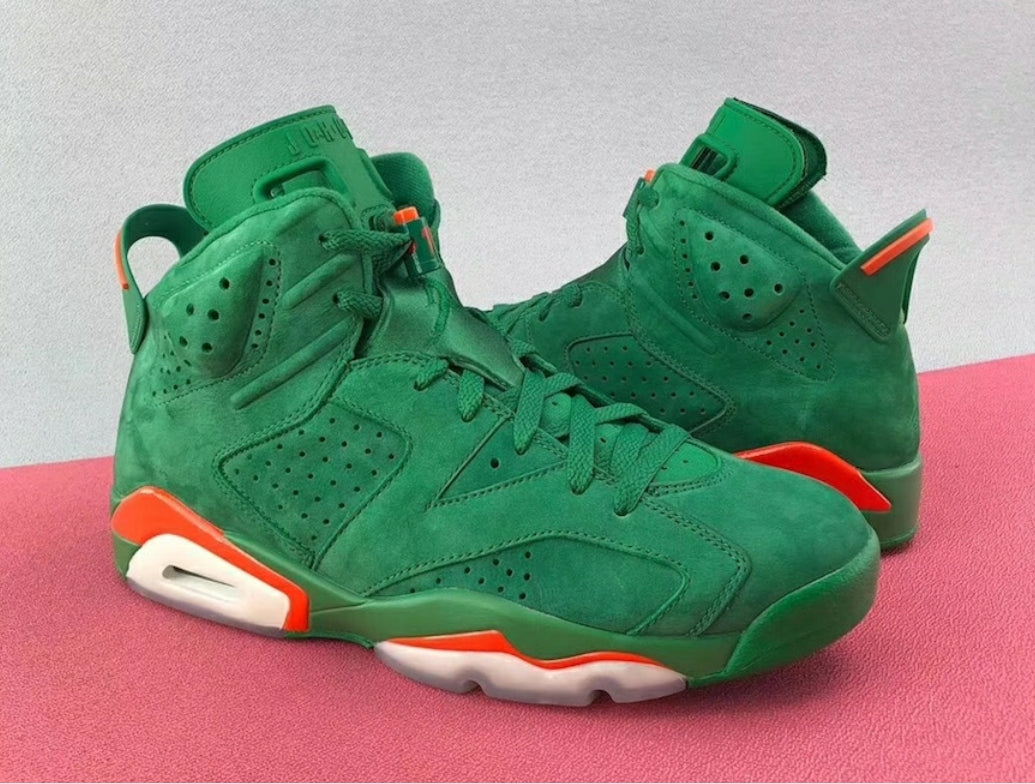 green suede jordans