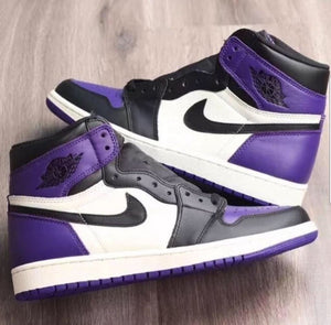 nike jordan purple and black