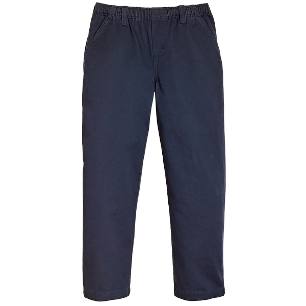 Boys Husky Navy Twill Pants Full Elastic -School Uniform – HuskyFashions