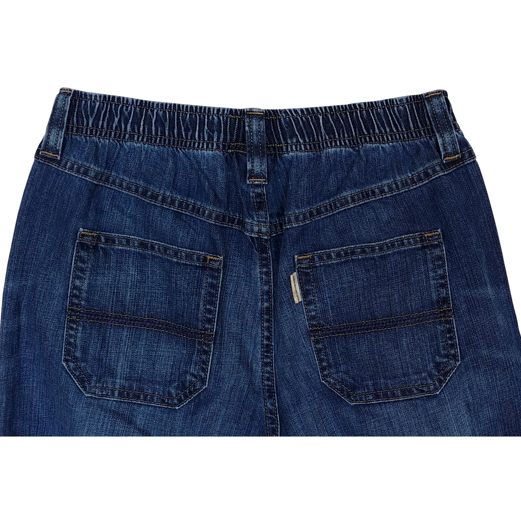 elastic denim jeans