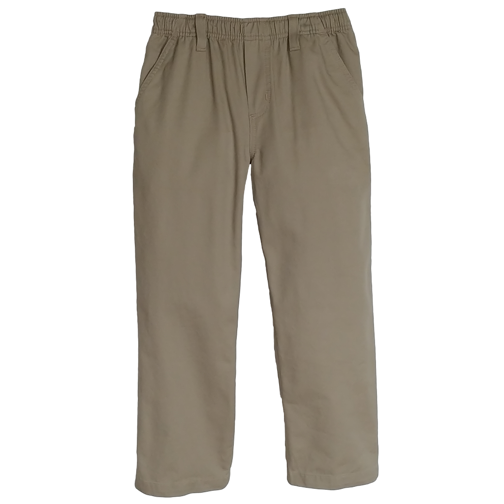 Boys Husky Khaki Twill Pants Full Elastic – HuskyFashions