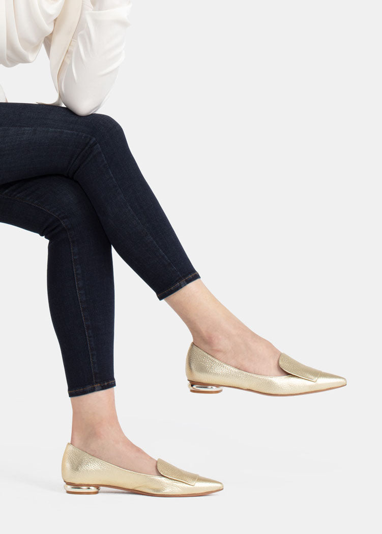 The Lia Flat Slip-On Loafer - Luxury Italian Flat Shoes – BellsandBecks.com