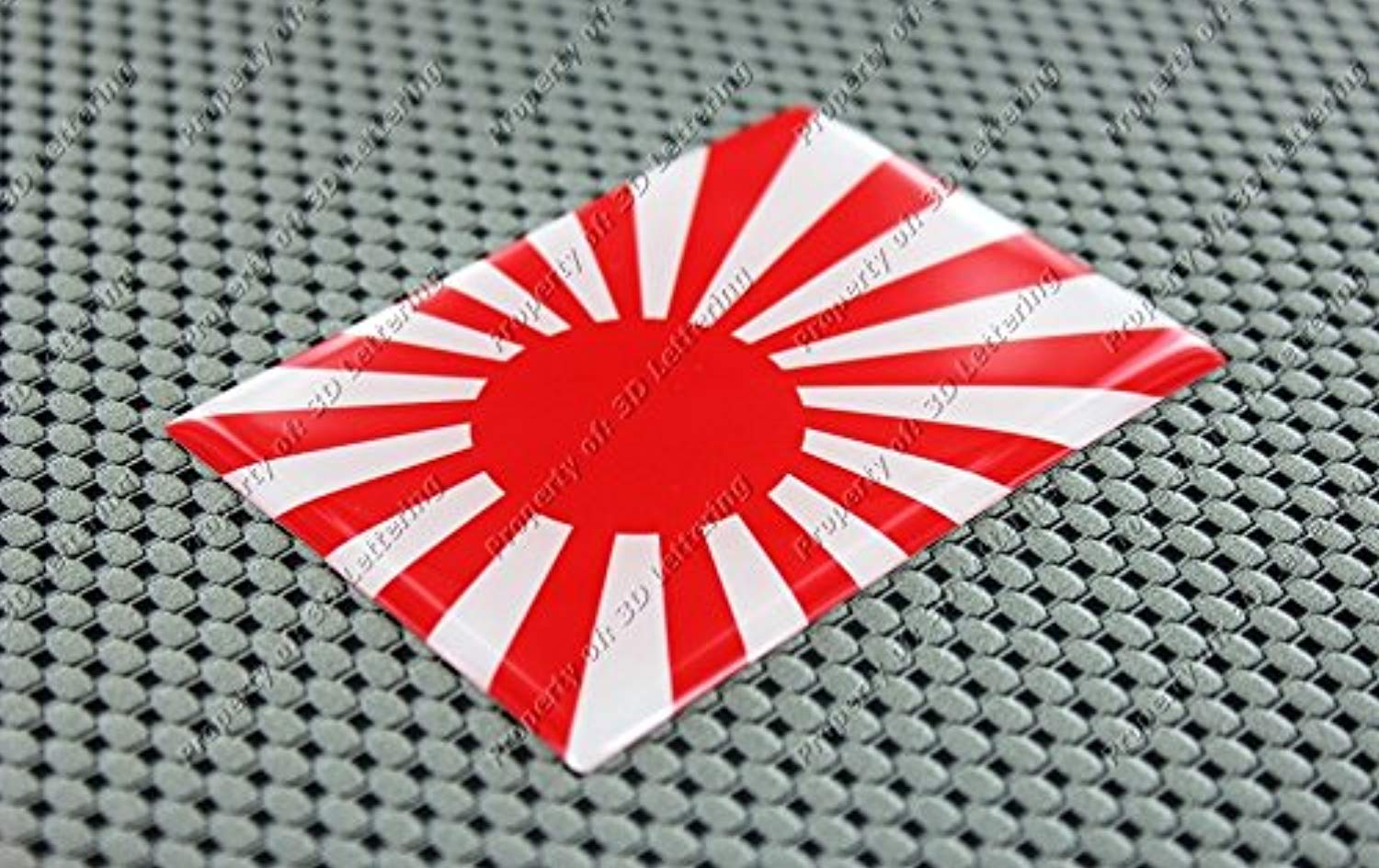 Japan Rising Sun Flag Car Truck Raised Clear Lens Sticker Decal 3 50 X 2 35 旭日旗 3d Lettering Boats Lettering