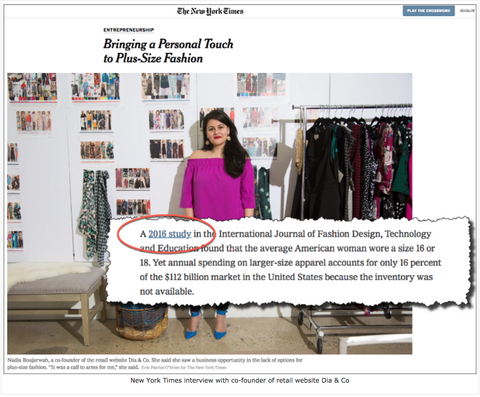 New York Times: Bringing a Personal Touch to Plus-Size Fashion