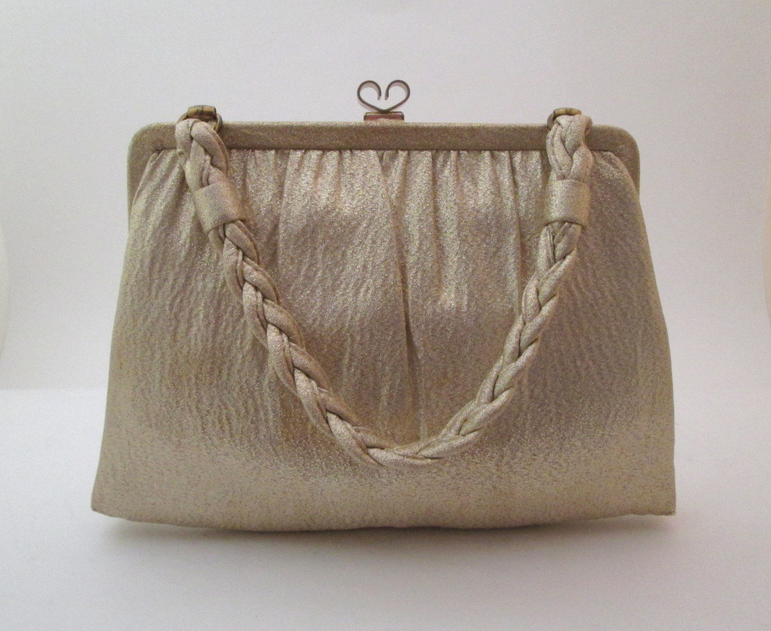 gold lame purse