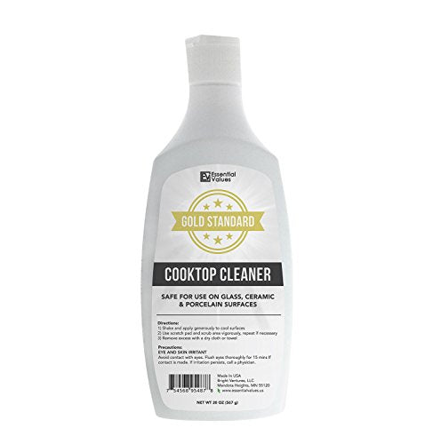 Cooktop Cleaner Kit 20oz 2 Pads Safe For Glass Or Ceramic