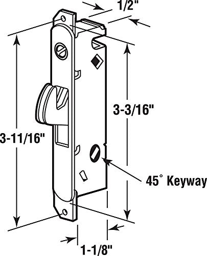 sliding glass door mortise lock replacement