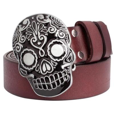 sugar skull belt