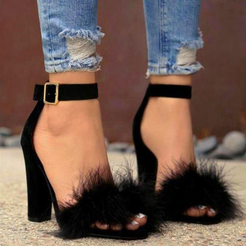 cute heels black