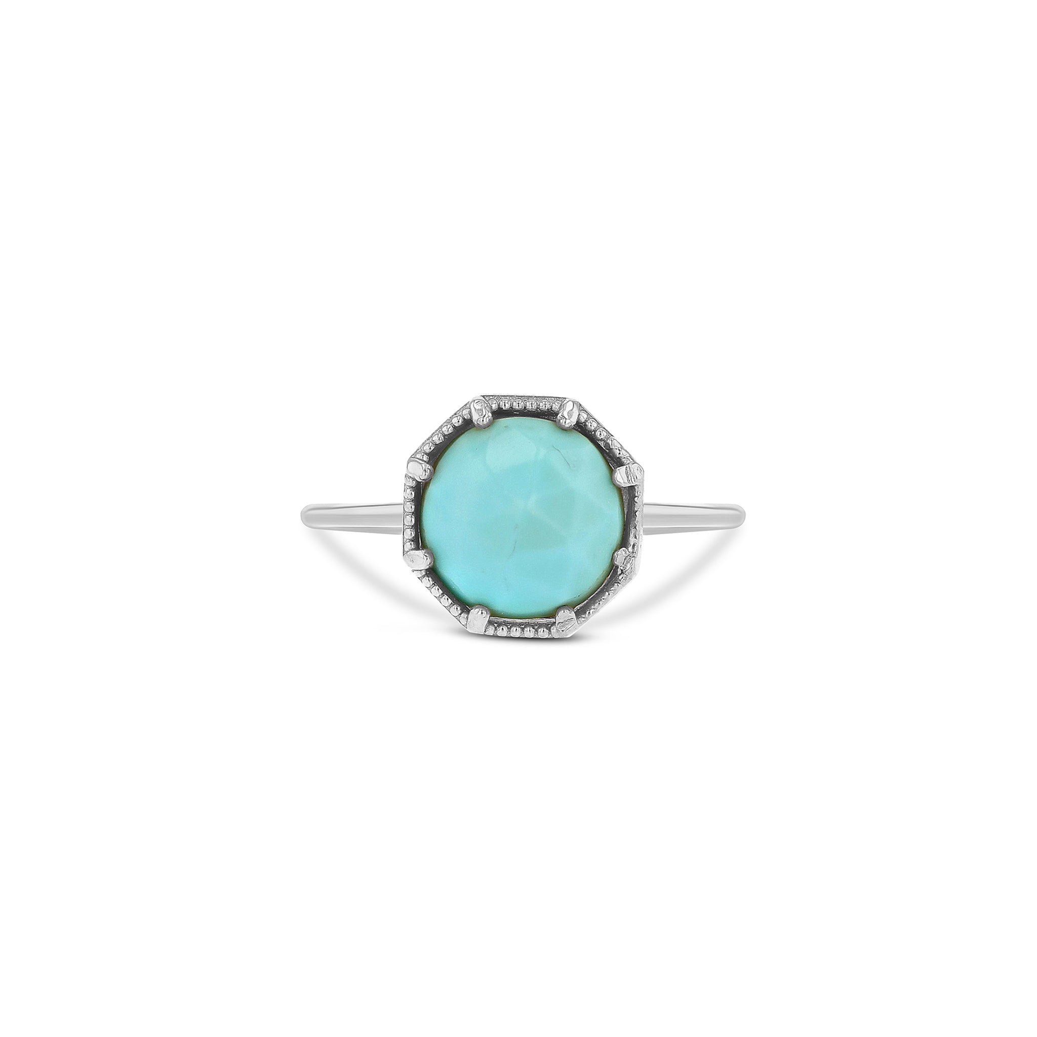 Maman Crown Bezel Turquoise Ring– GRACE LEE
