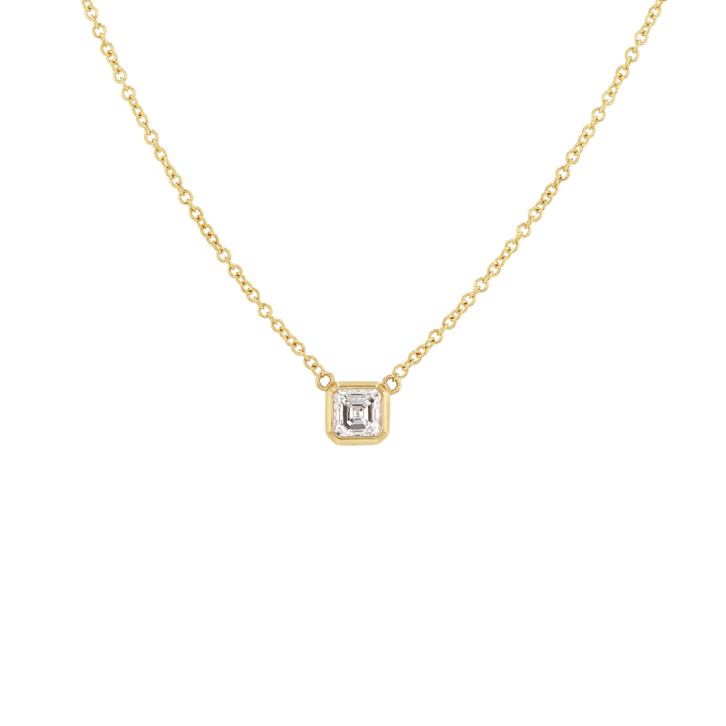 Asscher Diamond Necklace– GRACE LEE