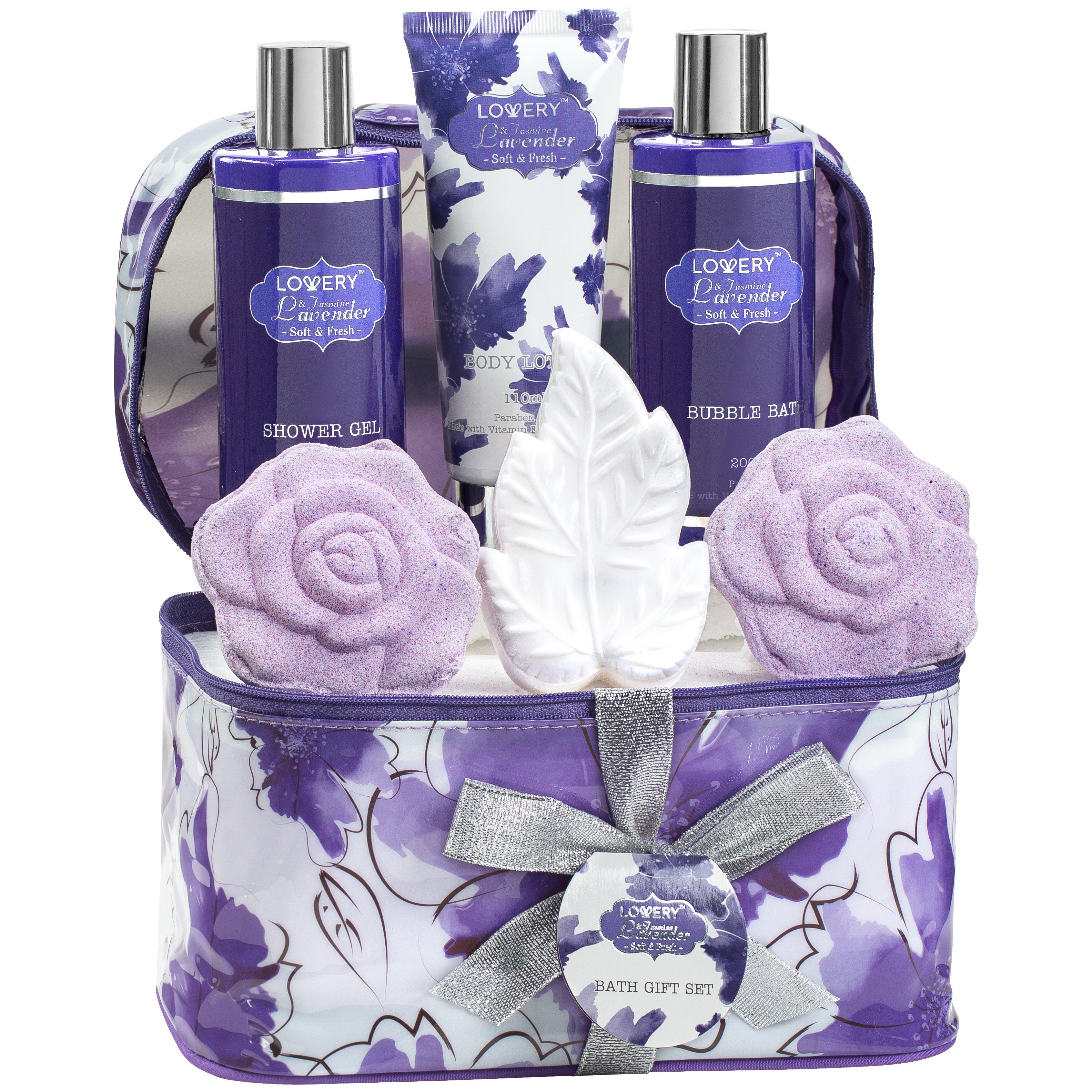 Lavender and Jasmine Scent | Home Bath Gift Set | Lovery.com