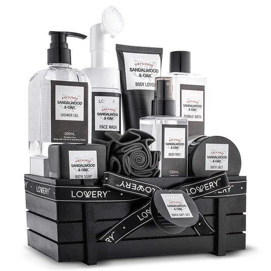 Black Amber Bath and Body Care - 4pc Mens Gift Set Birthday Gifts