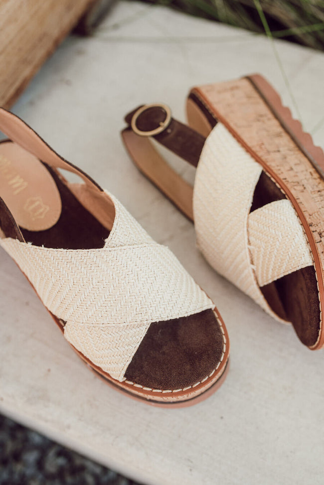 leather cork sandals