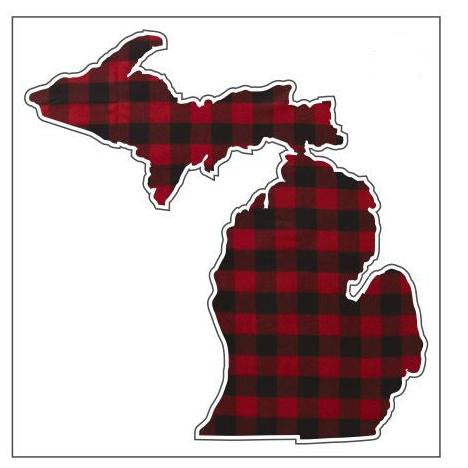 Download Decal Michigan Red Plaid Buffalo Check Simply Stated