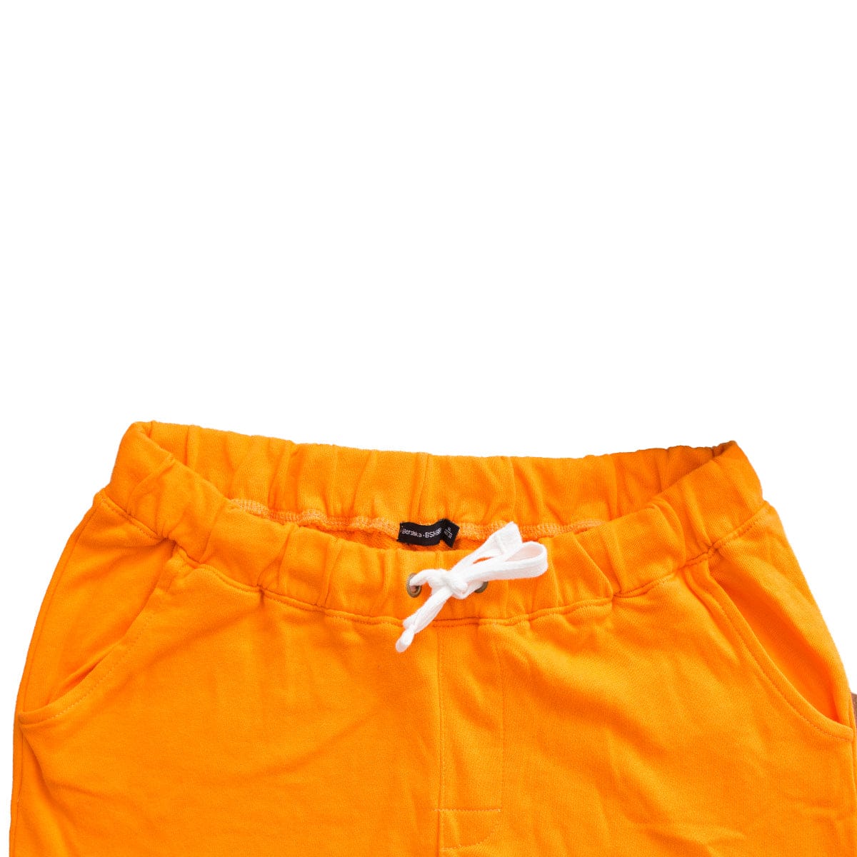 orange jogger shorts