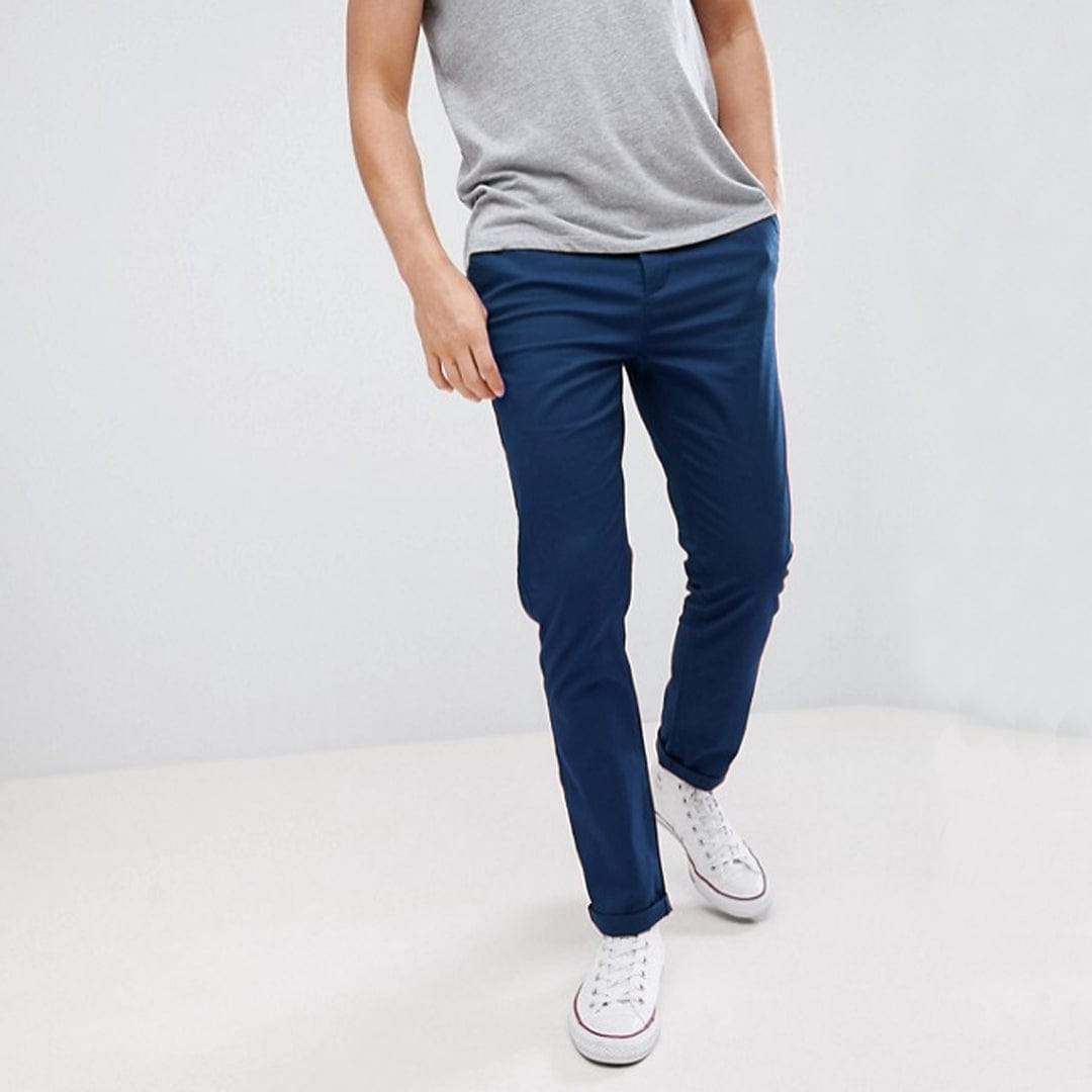 zara navy chinos