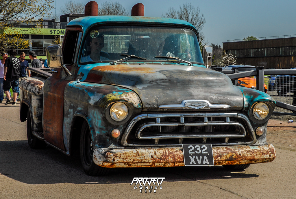 chevy chevrolet rat rod hot rod diesel stacks modified nationals 2019 apache truck 