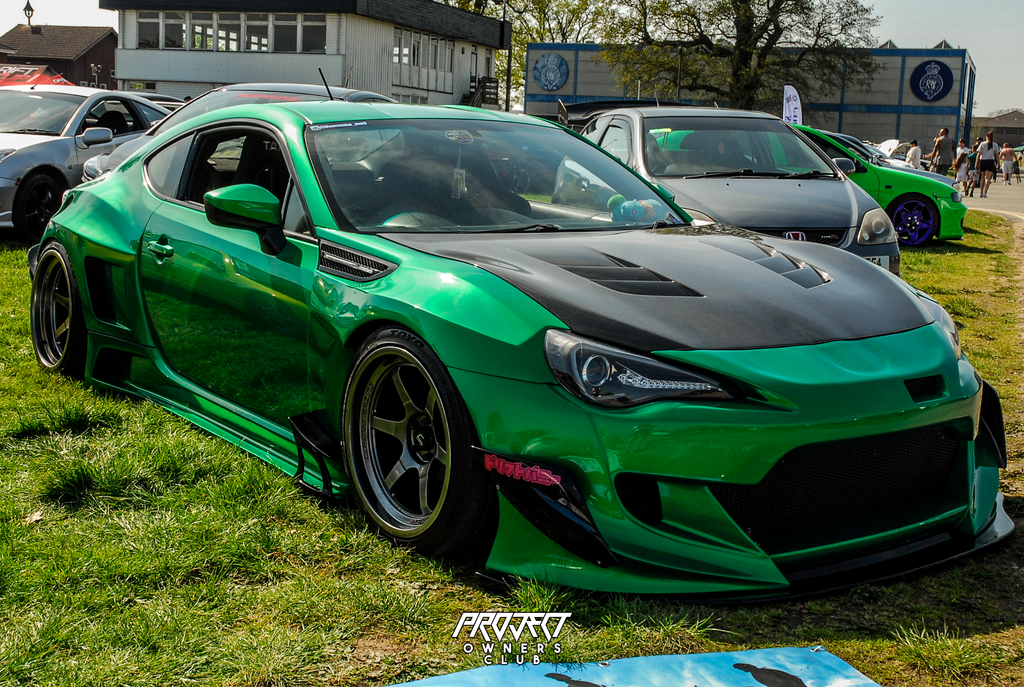 brz gt86 widebody green toyota stance fitment show car 2019 modified nationals