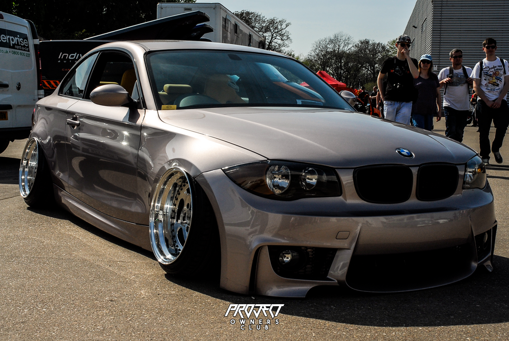 BMW 1 series coupe chrome camber slammed stanced stance