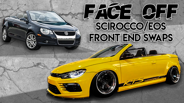 Banner Vw Eos Scirocco front end swap facelift transform build