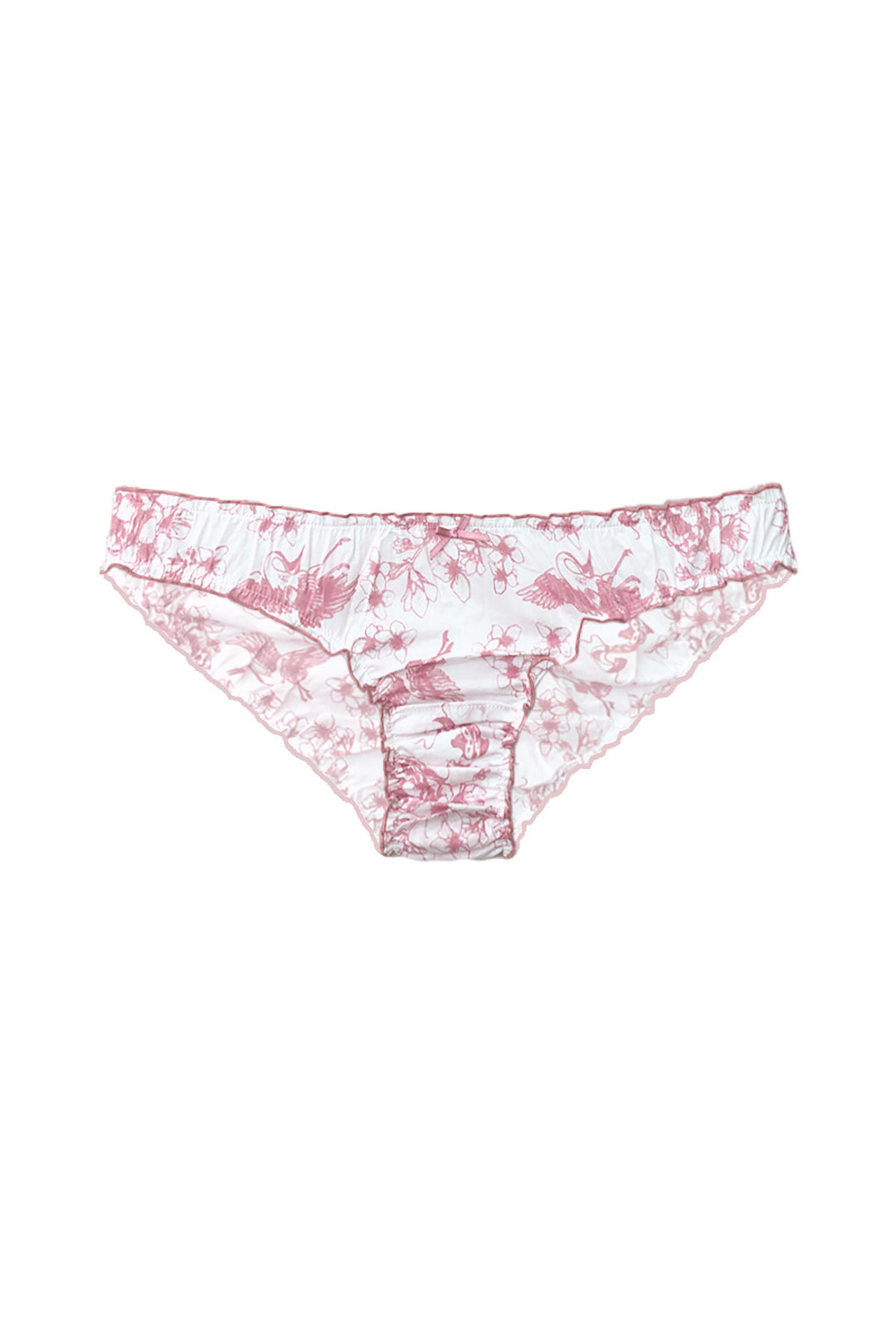 Organic ruffle knickers in finelines