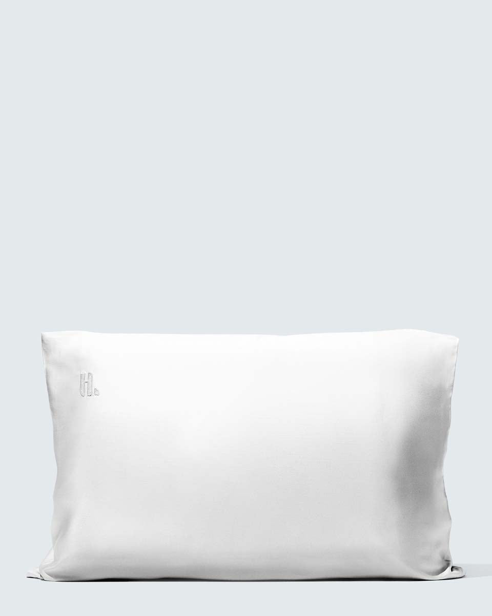 Silky Bamboo Pillowcase, Pearl White - Hairlust Norge product image