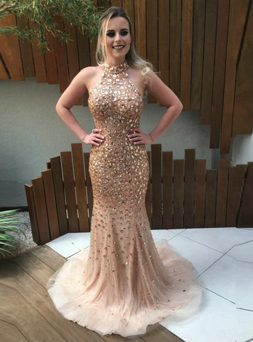 champagne and rose gold dress