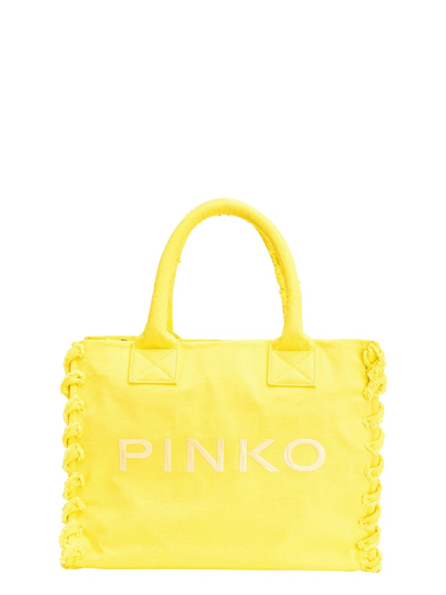 Image of Beach Shopper PINKO in Canvas Riciclato