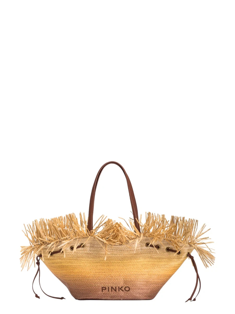 Extra Pagoda Shopper in Rafia Sfumata product