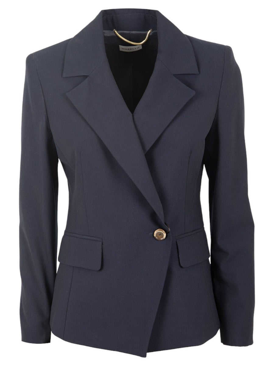 Image of Blazer Corto Gattini in Tela Bistretch