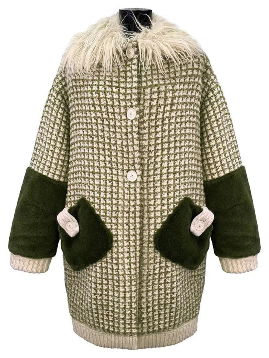 Image of Cappotto mongolia in maglia