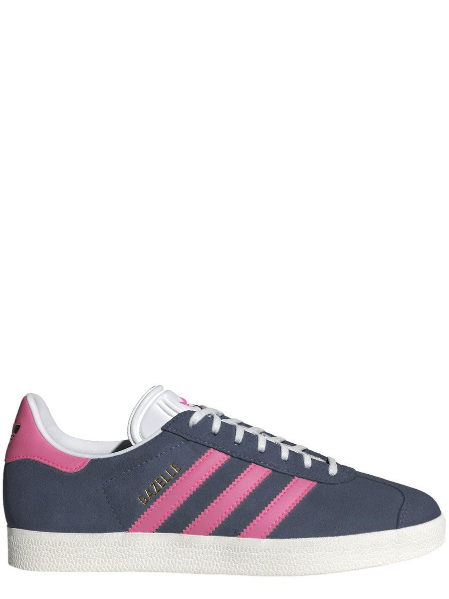 Image of Adidas Gazelle W ID3189 - Sneaker Donna in Suede Blu e Rosa