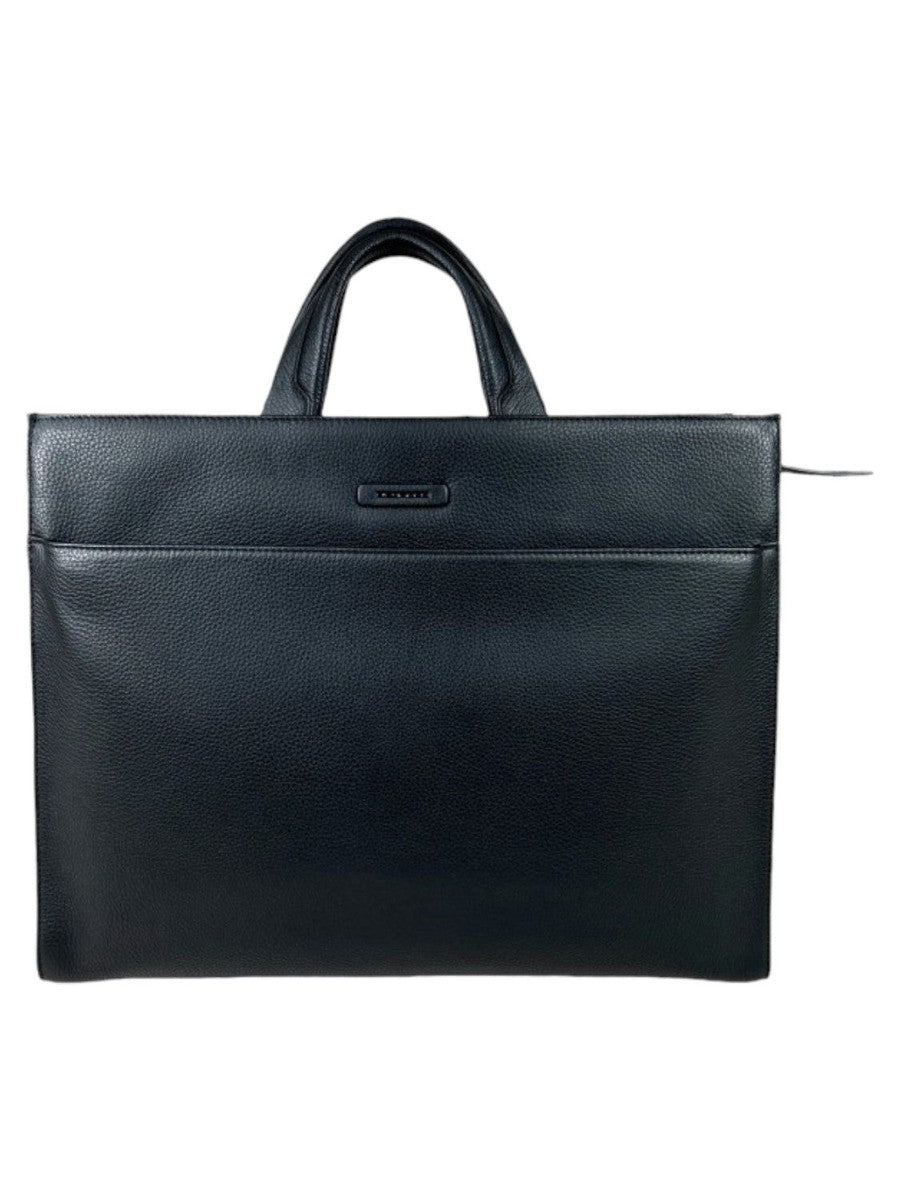 Image of Tote Bag Orizzontale in Pelle Nero