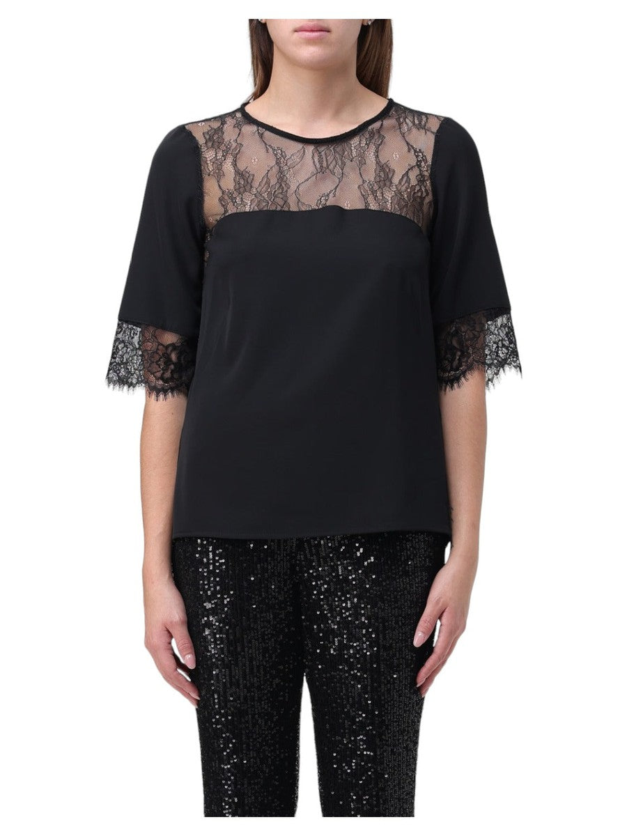 Image of Blusa con dettagli in pizzo