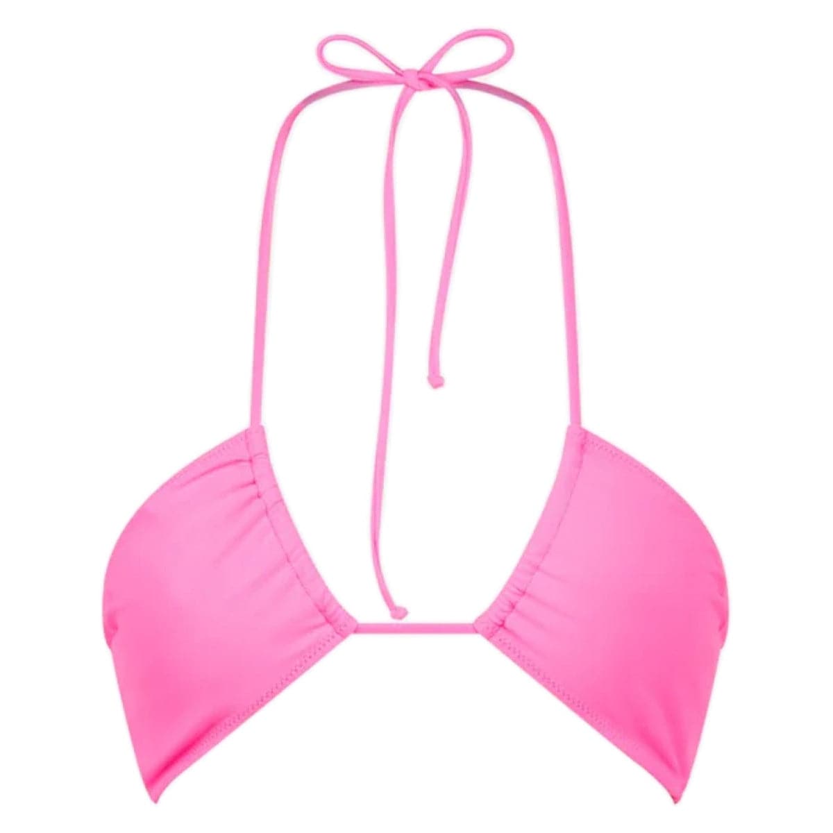 Image of Bikini a fascia rosa fluo con smalto O.P.I