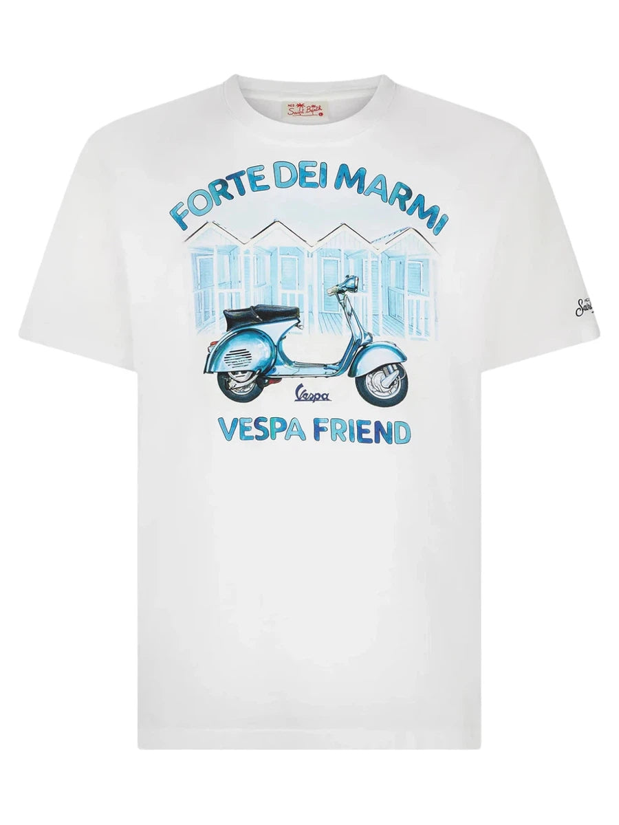 Image of T-Shirt Uomo Cotone Edizione Speciale Vespa®: Forte dei Marmi Style