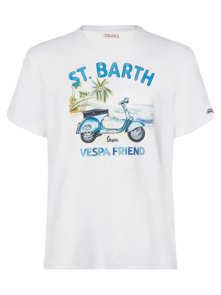 Image of T-Shirt "St. Barth Vespa Friend" | Edizione Speciale VESPA®