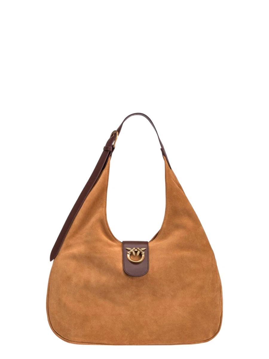 Image of Mini Hobo Bag in Suede e Pelle